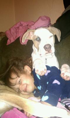 Roscoe and Doejah with my neice