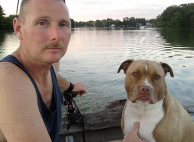 Riding with Dad on the boat