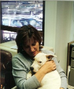 Blanca, white pitbull puppy